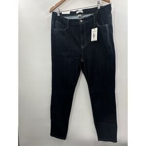 Judy Blue Dark Wash Mid-Rise Size 2xl Skinny Jeans Style 8376 Womens Stretch